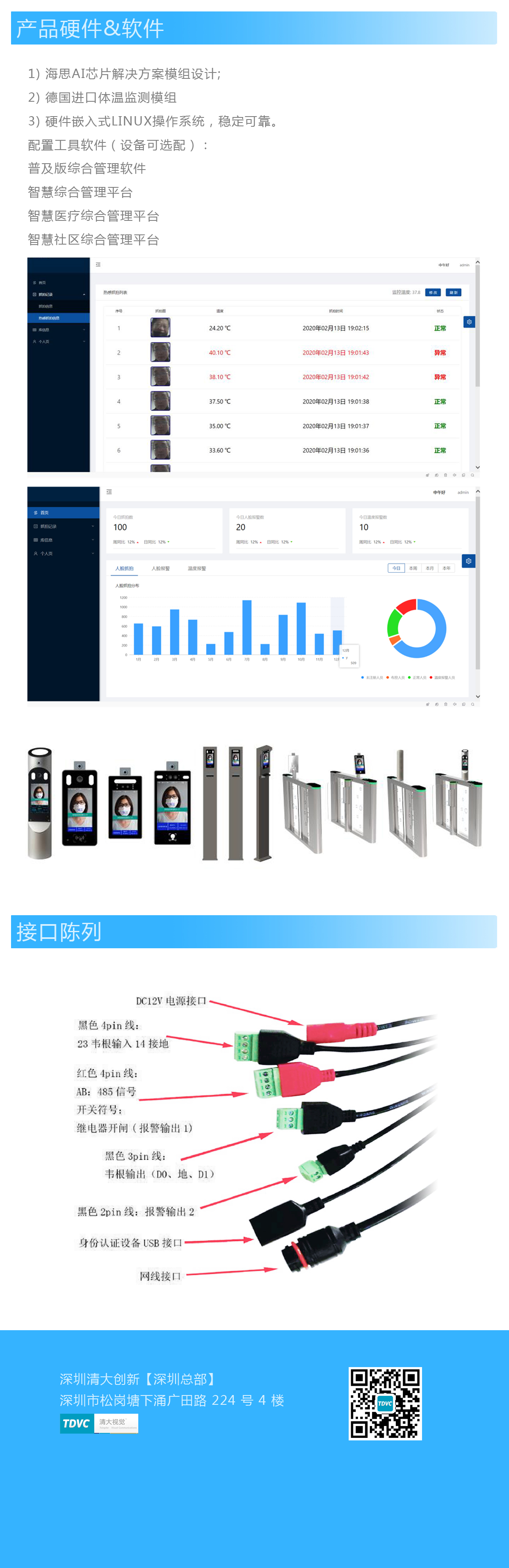 測溫智能門禁一體機,人臉識別測溫儀,紅外體溫快速篩查儀,測溫人臉識別一體,人臉識